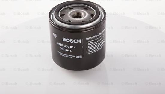 BOSCH 0 986 B00 014 - Eļļas filtrs adetalas.lv