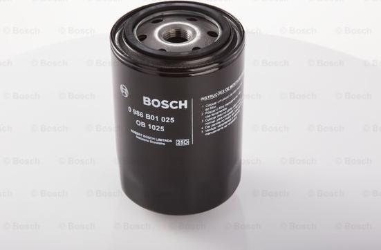 BOSCH 0 986 B01 025 - Eļļas filtrs adetalas.lv