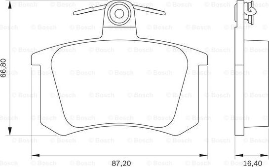 BOSCH 0 986 BB0 079 - Bremžu uzliku kompl., Disku bremzes adetalas.lv