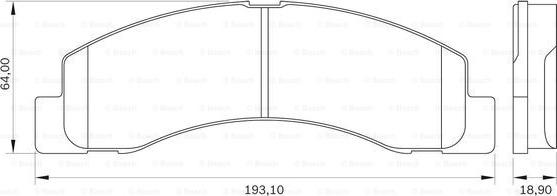 BOSCH 0 986 BB0 111 - Bremžu uzliku kompl., Disku bremzes adetalas.lv