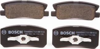 BOSCH 0 986 BB0 723 - Bremžu uzliku kompl., Disku bremzes adetalas.lv