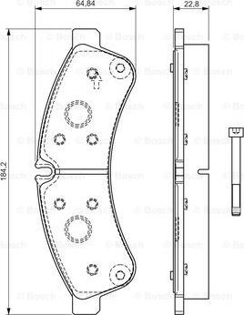 BOSCH 0 986 TB3 191 - Bremžu uzliku kompl., Disku bremzes adetalas.lv