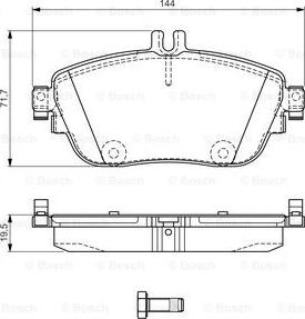 BOSCH 0 986 TB3 170 - Bremžu uzliku kompl., Disku bremzes adetalas.lv