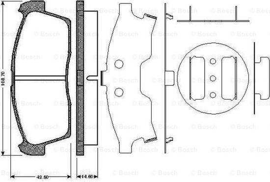 BOSCH 0 986 TB2 930 - Bremžu uzliku kompl., Disku bremzes adetalas.lv