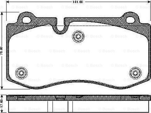 BOSCH 0 986 TB2 932 - Bremžu uzliku kompl., Disku bremzes adetalas.lv