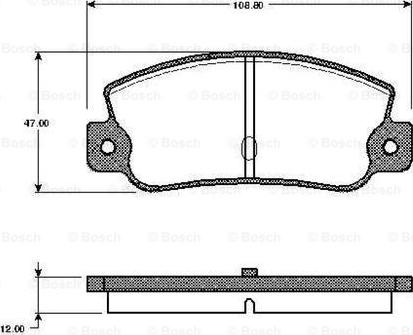 BOSCH 0 986 TB2 481 - Bremžu uzliku kompl., Disku bremzes adetalas.lv