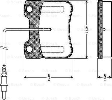 BOSCH 0 986 TB2 582 - Bremžu uzliku kompl., Disku bremzes adetalas.lv