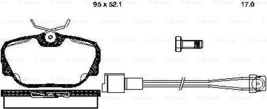 BOSCH 0 986 TB2 621 - Bremžu uzliku kompl., Disku bremzes adetalas.lv