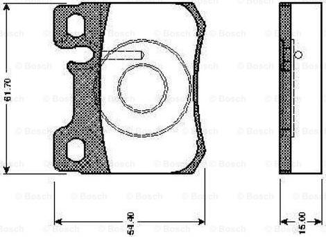 BOSCH 0 986 TB2 085 - Bremžu uzliku kompl., Disku bremzes adetalas.lv