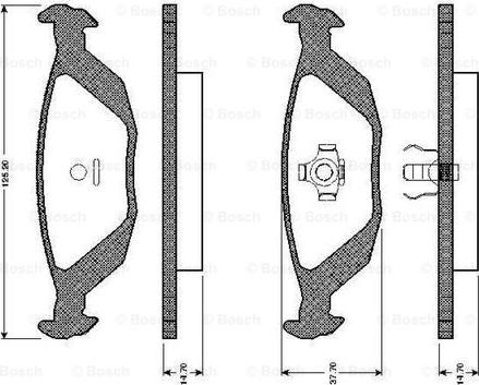 BOSCH 0 986 TB2 083 - Bremžu uzliku kompl., Disku bremzes adetalas.lv