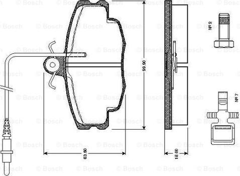 BOSCH 0 986 TB2 076 - Bremžu uzliku kompl., Disku bremzes adetalas.lv