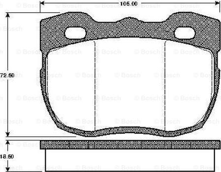 BOSCH 0 986 TB2 149 - Bremžu uzliku kompl., Disku bremzes adetalas.lv