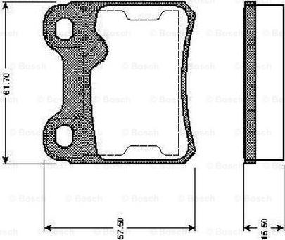 BOSCH 0 986 TB2 158 - Bremžu uzliku kompl., Disku bremzes adetalas.lv