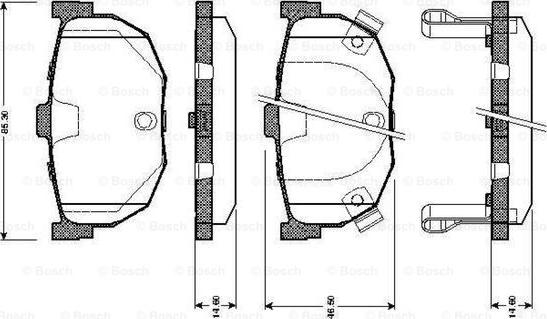 BOSCH 0 986 TB2 162 - Bremžu uzliku kompl., Disku bremzes adetalas.lv