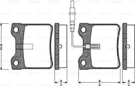 BOSCH 0 986 TB2 177 - Bremžu uzliku kompl., Disku bremzes adetalas.lv