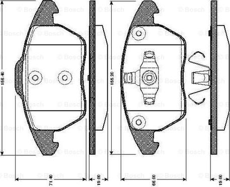 BOSCH 0 986 TB2 859 - Bremžu uzliku kompl., Disku bremzes adetalas.lv