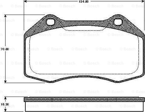 BOSCH 0 986 TB2 885 - Bremžu uzliku kompl., Disku bremzes adetalas.lv