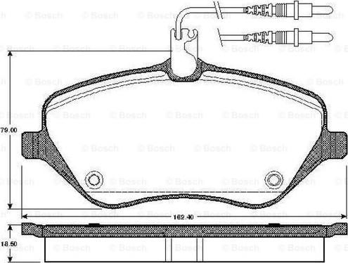 BOSCH 0 986 TB2 880 - Bremžu uzliku kompl., Disku bremzes adetalas.lv