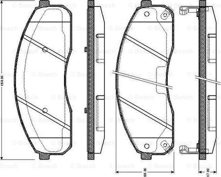 BOSCH 0 986 TB2 394 - Bremžu uzliku kompl., Disku bremzes adetalas.lv