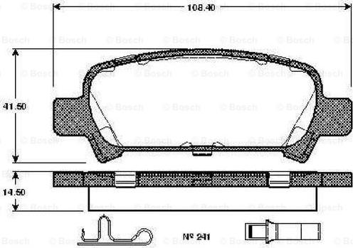 BOSCH 0 986 TB2 360 - Bremžu uzliku kompl., Disku bremzes adetalas.lv