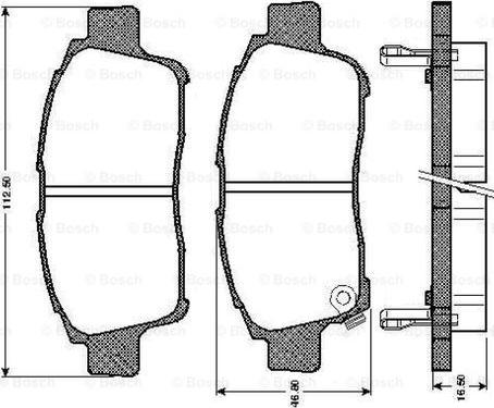 BOSCH 0 986 TB2 791 - Bremžu uzliku kompl., Disku bremzes adetalas.lv