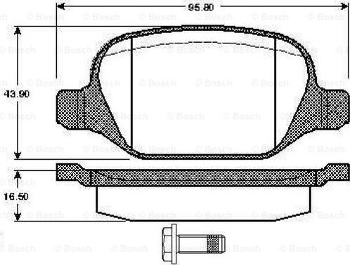 BOSCH 0 986 TB2 797 - Bremžu uzliku kompl., Disku bremzes adetalas.lv