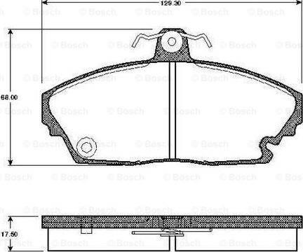 BOSCH 0 986 TB2 758 - Bremžu uzliku kompl., Disku bremzes adetalas.lv