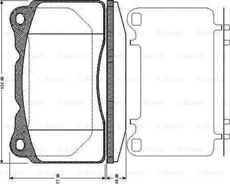 BOSCH 0 986 TB2 770 - Bremžu uzliku kompl., Disku bremzes adetalas.lv