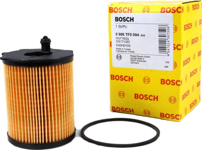 BOSCH 0 986 TF0 094 - Eļļas filtrs adetalas.lv