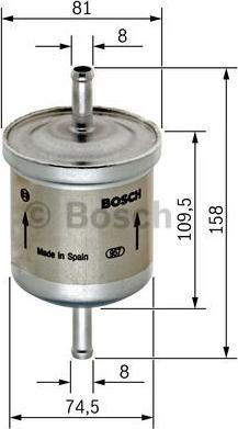 BOSCH 0 450 905 095 - Degvielas filtrs adetalas.lv