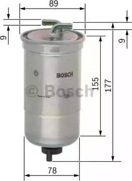 BOSCH 0 450 906 440 - Degvielas filtrs adetalas.lv