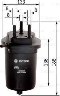 BOSCH 0 450 906 469 - Degvielas filtrs adetalas.lv