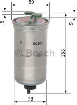 BOSCH 0 450 906 172 - Degvielas filtrs adetalas.lv