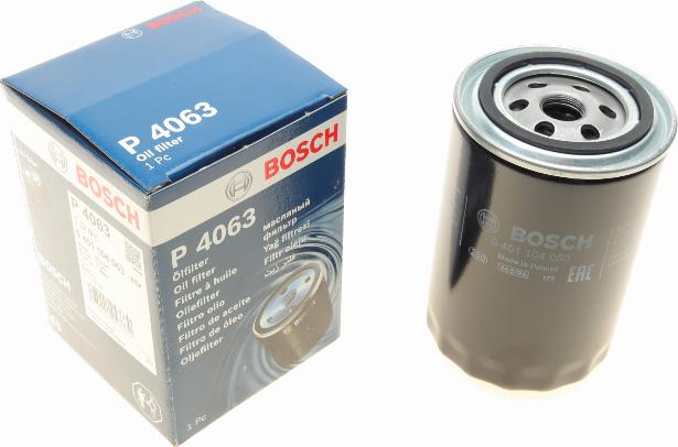 BOSCH 0 451 104 063 - Eļļas filtrs adetalas.lv