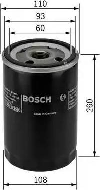 BOSCH 0 451 104 018 - Eļļas filtrs adetalas.lv