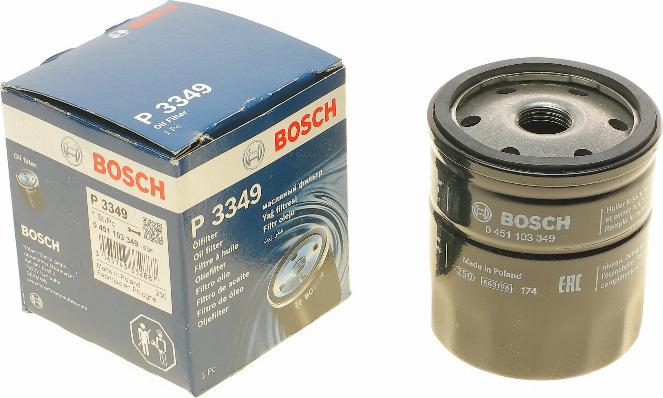 BOSCH 0 451 103 349 - Eļļas filtrs adetalas.lv