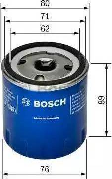 BOSCH 0 451 103 303 - Eļļas filtrs adetalas.lv