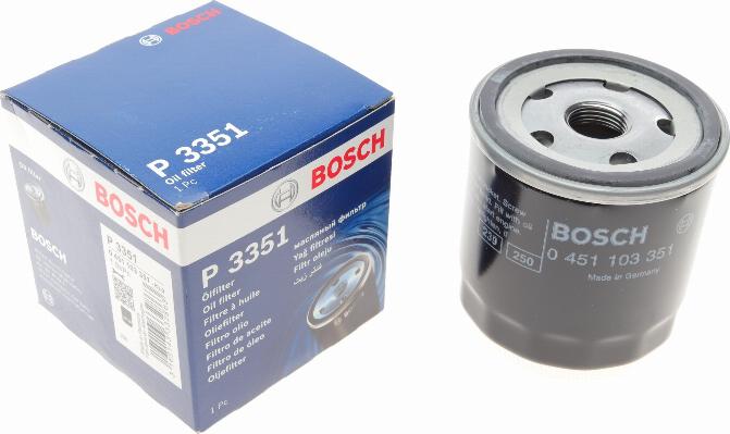 BOSCH 0 451 103 351 - Eļļas filtrs adetalas.lv