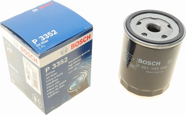 BOSCH 0 451 103 352 - Eļļas filtrs adetalas.lv