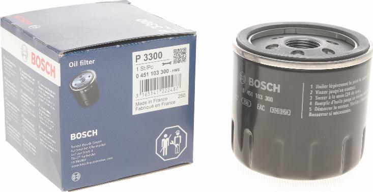 BOSCH 0 451 103 300 - Eļļas filtrs adetalas.lv