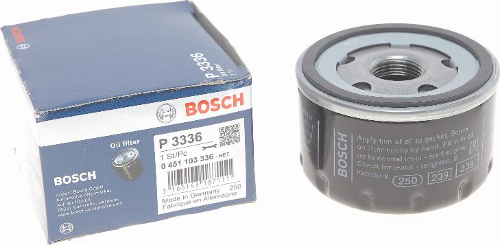 BOSCH 0 451 103 336 - Eļļas filtrs adetalas.lv