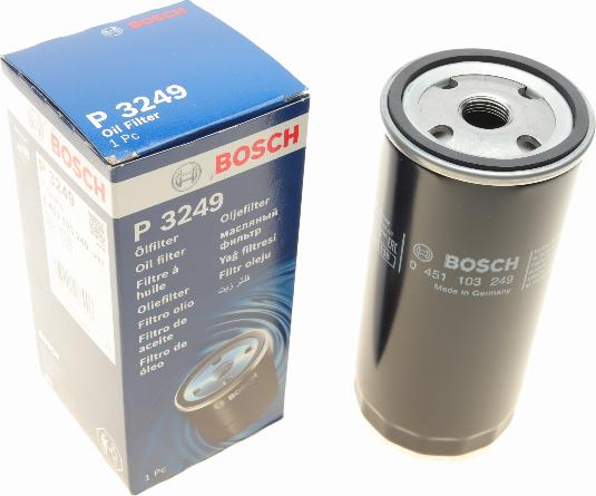 BOSCH 0 451 103 249 - Eļļas filtrs adetalas.lv