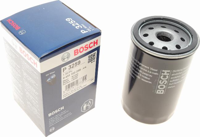 BOSCH 0 451 103 259 - Eļļas filtrs adetalas.lv