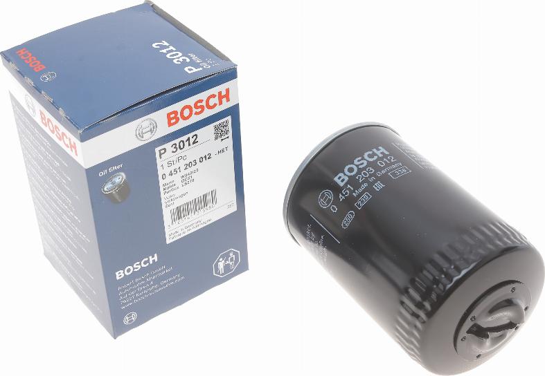 BOSCH 0 451 203 012 - Eļļas filtrs adetalas.lv