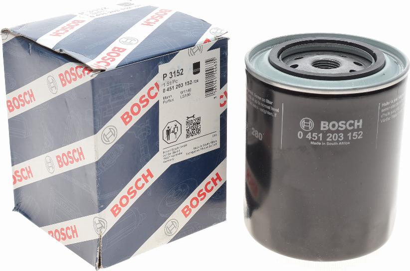 BOSCH 0 451 203 152 - Eļļas filtrs adetalas.lv