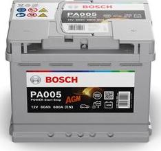 BOSCH 0 092 PA0 050 - Startera akumulatoru baterija adetalas.lv