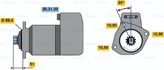 BOSCH 0 001 416 026 - Starteris adetalas.lv