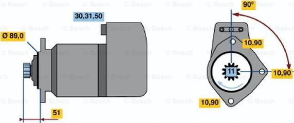 BOSCH 0 001 417 068 - Starteris adetalas.lv