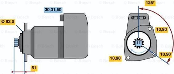 BOSCH 0 001 417 016 - Starteris adetalas.lv