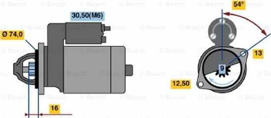 BOSCH 0 001 106 018 - Starteris adetalas.lv